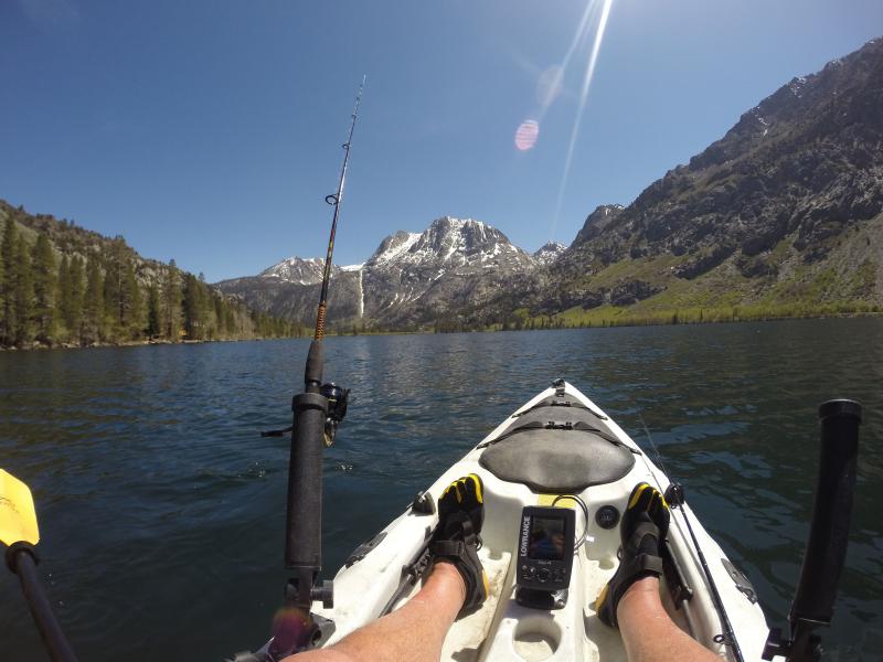 Trout fishing at Silver Lake 5-2014