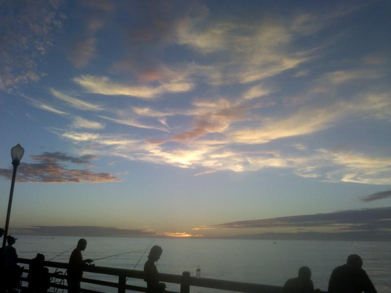 sundown at pier